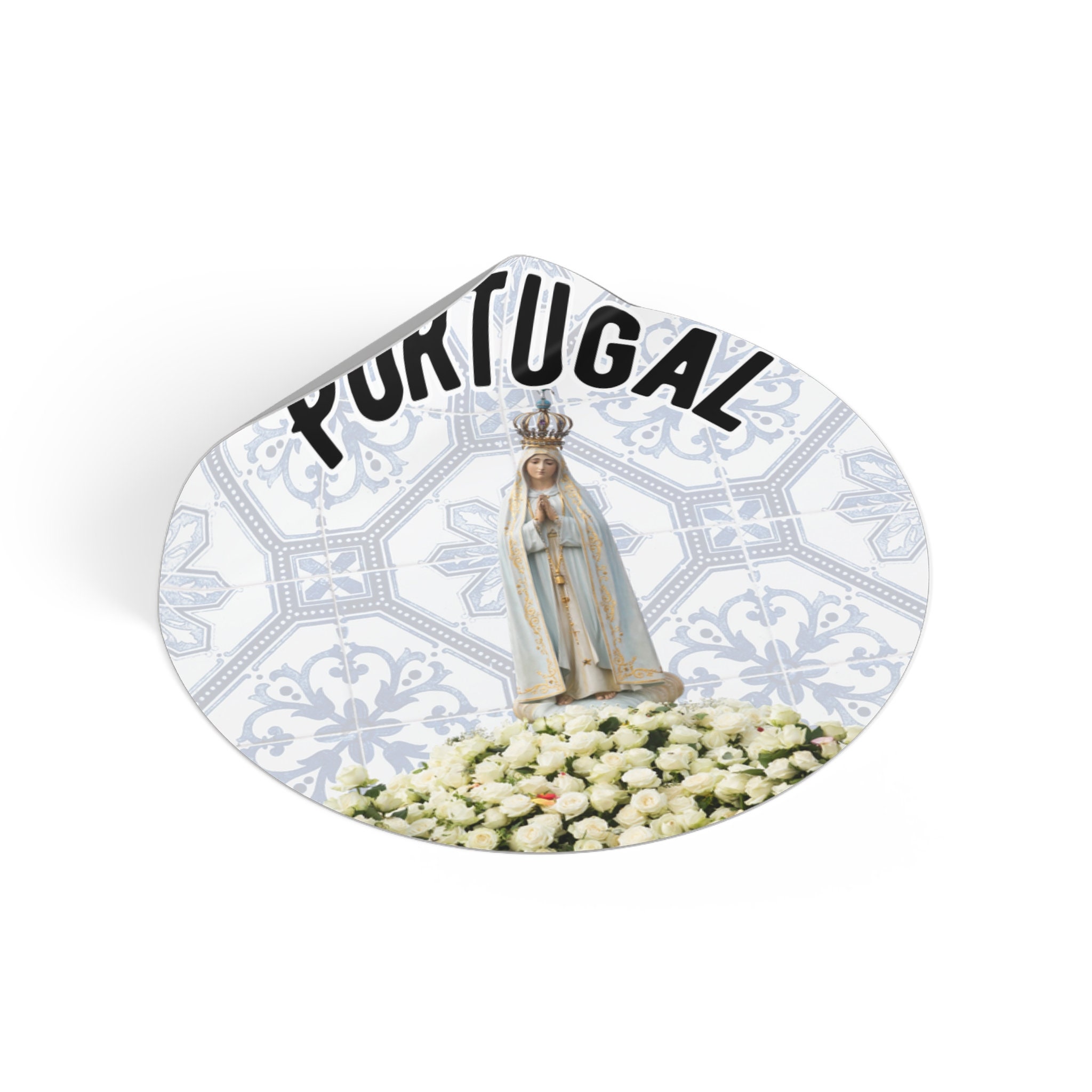 Fatima Sticker Our Lady of Fatima Sticker Portugal Large for Car Indoor Outdoor Vinyl ...