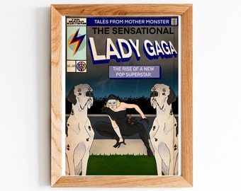 Lady Gaga - Poker Face A4 Print