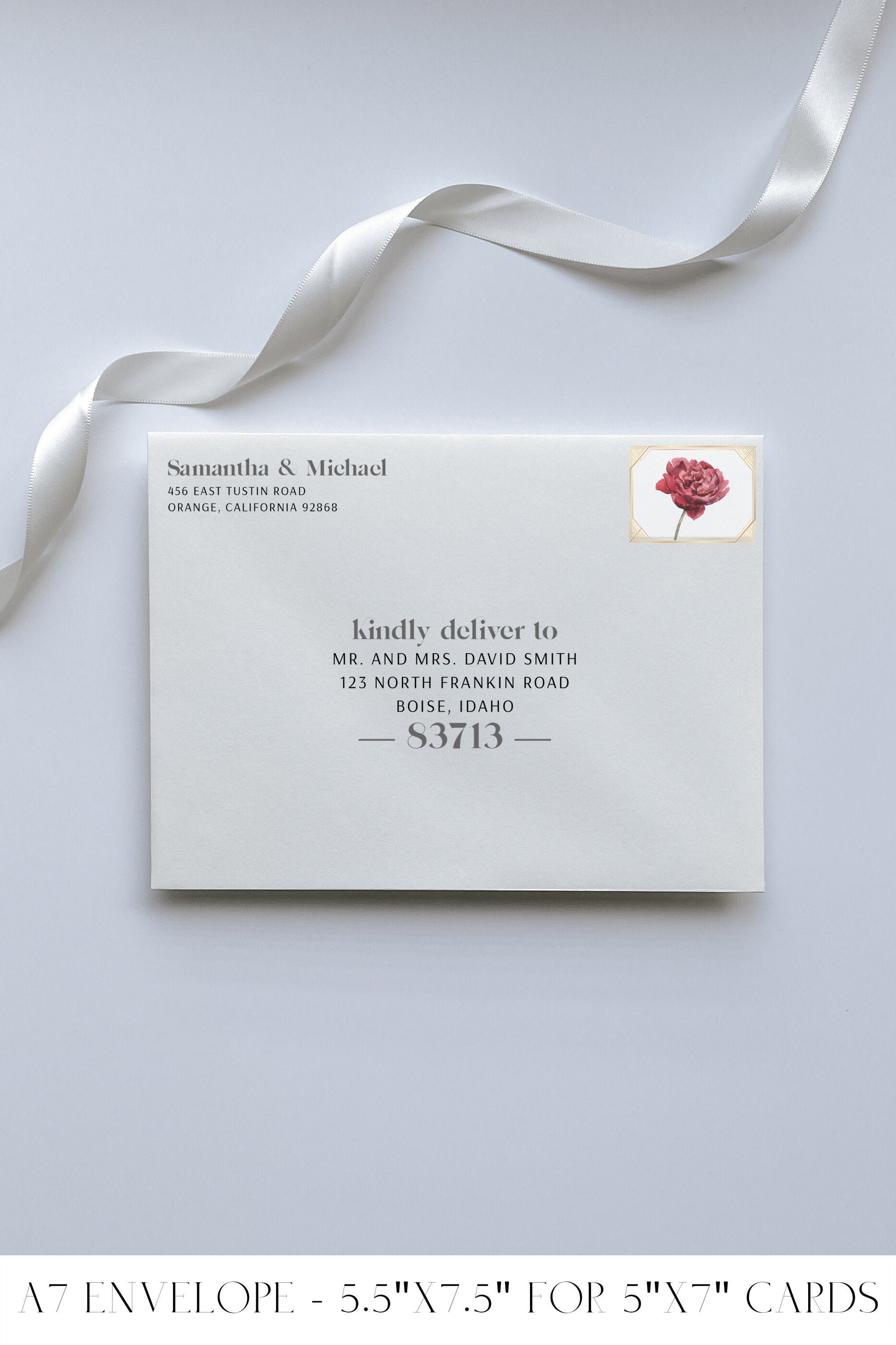 free 5x7 envelope address template free 5x7 envelope address template