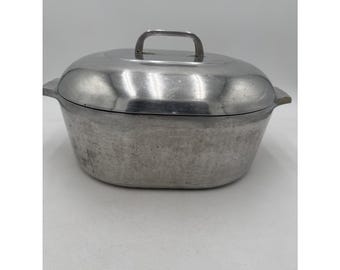 Olla-asador Wagner Ware Sidney O Magnalite 4265-M con tapa, 8 cuartos de galón.