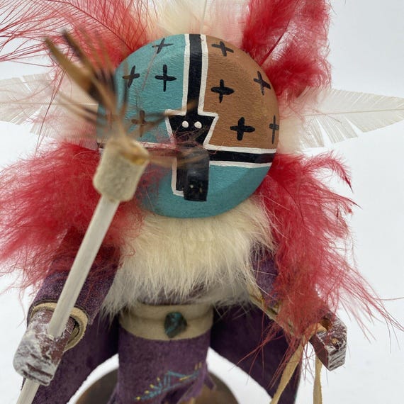 ヴィンテージ ナバホ族 カチーナ人形 チーフ レインディア 戦士