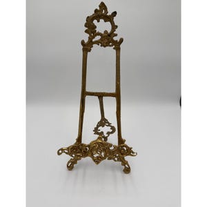Vintage verzieren Gold getönte Gusseisen Staffelei Buch Kunstwerk Victorian Gilt
