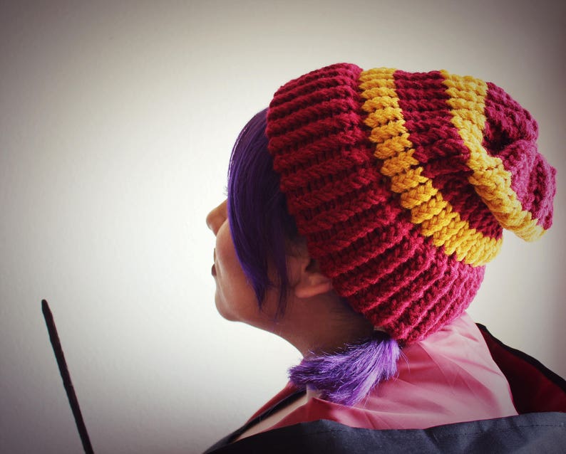 Red Wizard knit hat Etsy