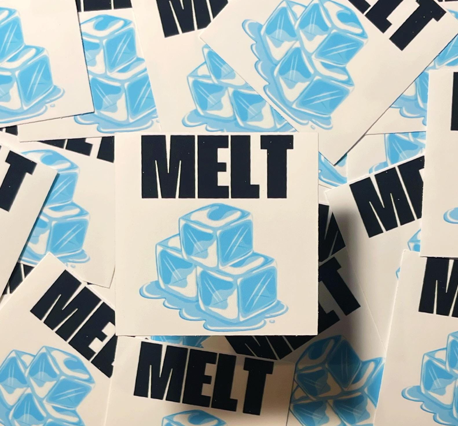Free Melt Ice Sticker - Etsy