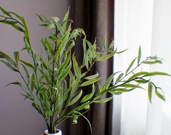 Artificial Bamboo Branches, Real Touch,Greenery, Artificial Flowers, Floral stems, Flower Bunch, Home Accents, Centerpiece, Wedding Decor