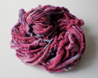 SALE: Bulky handspun yarn, Thick and Thin Yarn, Art Yarn, knitting supplies crochet supplies