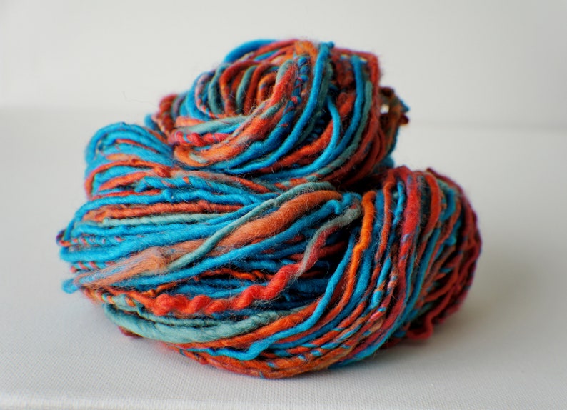 Art Yarn knitting supplies crochet supplies Thick and Thin Yarn SALE: Bulky handspun yarn