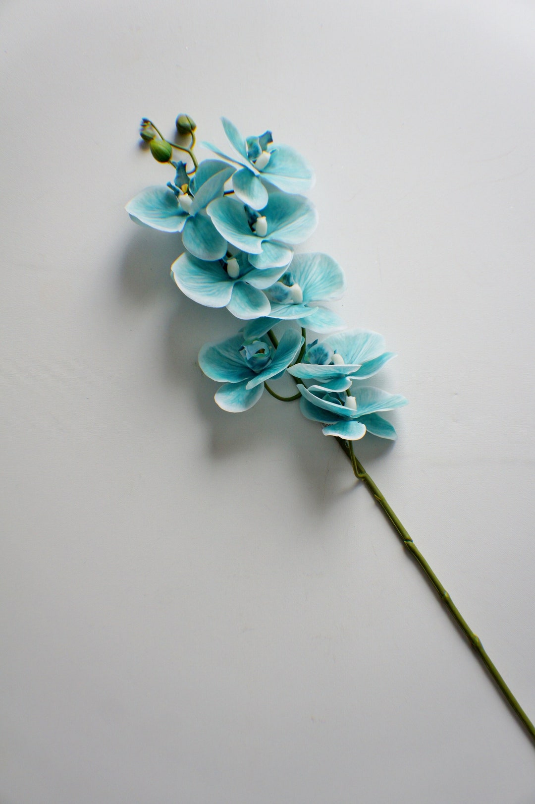 30 Tall Blue Orchid Silk Flower Blue Artificial Flower Wedding Flowers