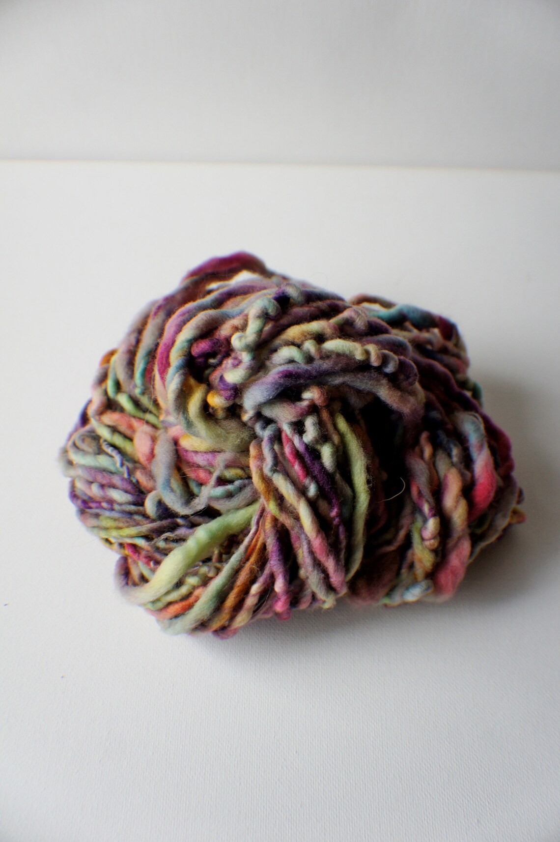 SALE Handspun YarnThick and Thin Yarn Merino Art Yarn Etsy