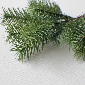 10&quot; Fresh Touch Pine Pick, Stem Pick Vase Filler Christmas Greenery Winter Greenery Holiday Artificial Evergreen Floral Supply
