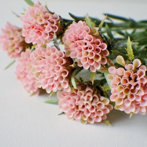 13" Pink Honneycomb bush, Freshtouch Artificial Flowers, DIY wedding flowers, Floral stems, Wreath making, Home Accents, Center Piece