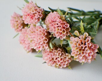 13" Pink Honneycomb bush, Freshtouch Artificial Flowers, DIY wedding flowers, Floral stems, Wreath making, Home Accents, Center Piece