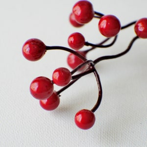 5&quot; Berries Pick, Berry Pick, Stem, Pick, Vase Filler Christmas Greenery Winter Greenery Holiday Home Decor