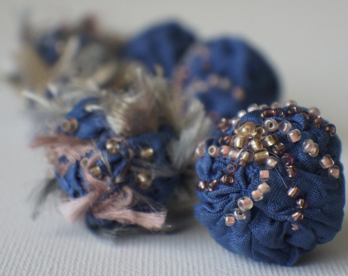 Felt Beads Extra Large Beads Red and White Shades Beads Etsy