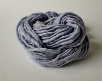 Handspunnet Bulky Merino Art Yarn: Tjock och tunn textur, 35 yards