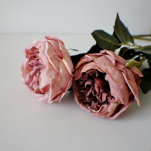 Choisissez votre couleur Rose vieux rose, fleurs artificielles roses mauves Fleurs de mariage DIY Tiges florales, Centre de table, Fleurs de mariage