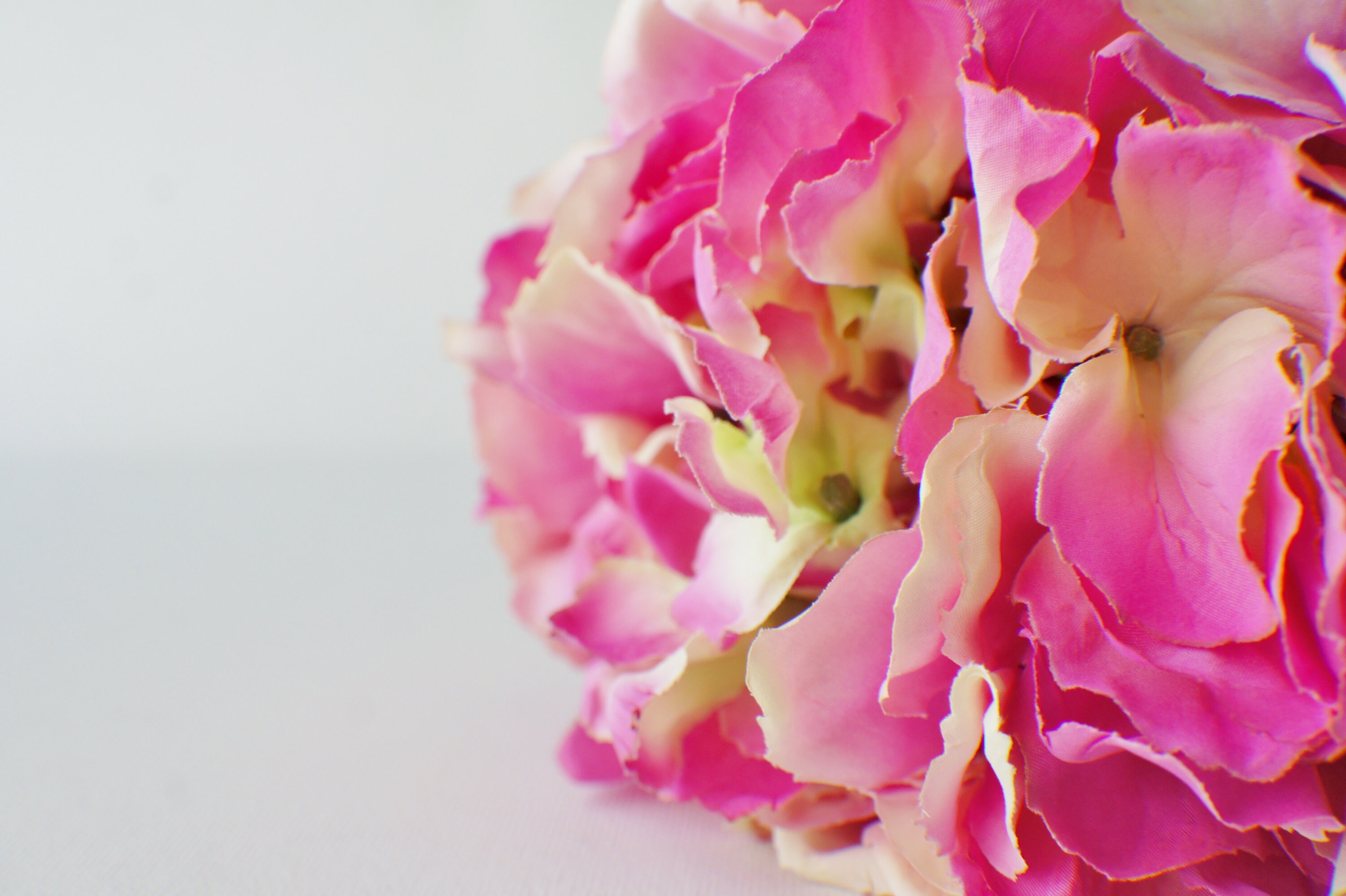 Mazzo Di Ortensie Finte In Seta Rosa - Bouchet Artificiale Alto 50cm Per Decorazione Casa, Matrimoni, Centro Tavola