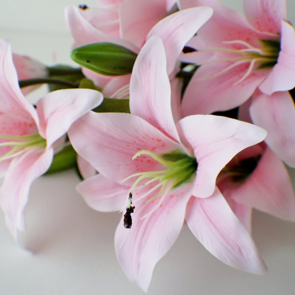 Artificial Easter Lilies Plants Etsy