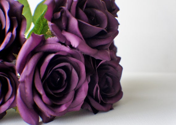 Waipfaru Rose Artificiali Viola - 16 Rose Finta Seta Per Decorazione - Foto 9