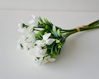 White Flowers Bunch, Balloon Flowers Bunch, Spring Flowers, DIY wedding, wreath making, bouquet supplies, newborn flowers