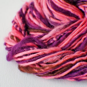 Handspun Merino Art Yarn: Bulky Thick and Thin Knitting Crochet Supplies