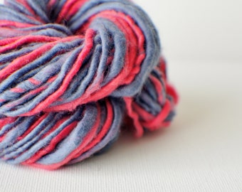 SALE: Bulky handspun yarn, Thick and Thin Yarn, Art Yarn, knitting supplies crochet supplies