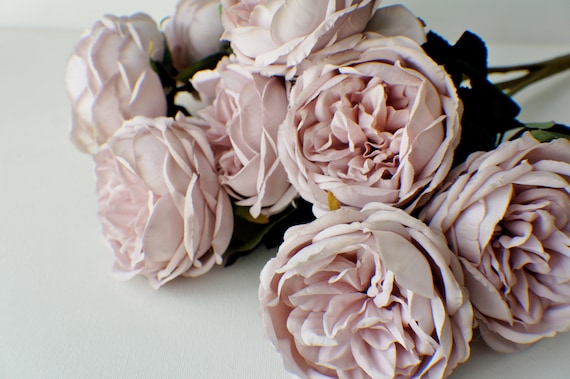 Rose gold fake flowers discount