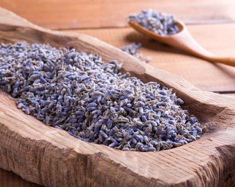 Capullos de lavanda francesa (Lavandula stoecha), 100% orgánicos, ideales para la elaboración de jabón y velas. Bolsitas aromáticas.