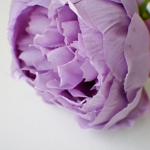 Purple Peony stem, Lavender Silk Artificial Flowers, DIY wedding flowers, Floral stems, Flower Bunch, Home Accents, Center Piece