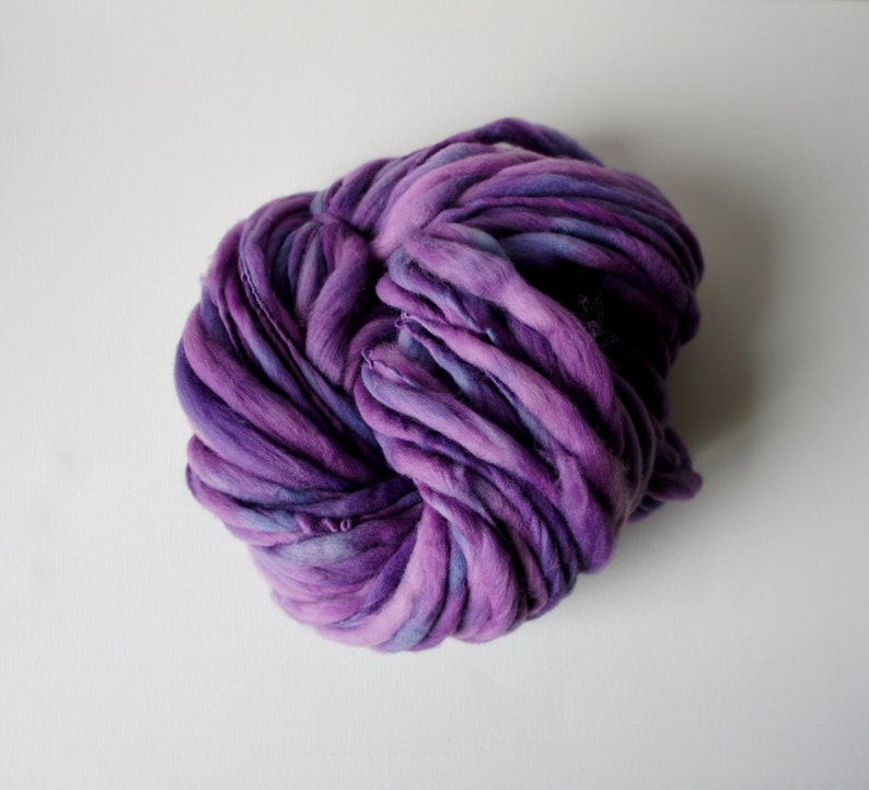 SALE Handspun Yarn Thick and Thin Yarn Merino Art Yarn Etsy