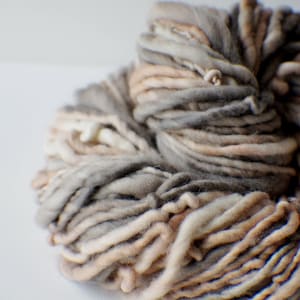 SALE: Handspun Yarn, Thick and Thin Yarn, Merino Art Yarn, knitting supplies crochet supplies, thick n thin, photo prop yarn