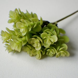 7&quot; artificial succulent, faux succulent, faux sedum pick, artificial sedum, fake succulent, succulent pick, floral supply, succulent flower