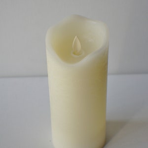 Ivory LED Candle, Different Heights Ivory Candles, Moving Flame LED Pillar Candle