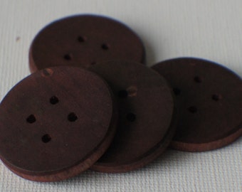 Wooden Button, Wood large button, Roung Wood Button, Knitting Sewing Jewelry Finding