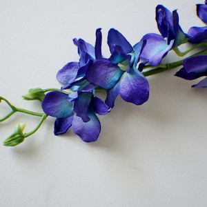 25" tall  Dark Purple Delphinium Silk flower Lavender artificial flower Wedding Flowers Table Decor fake flower wedding bouquet