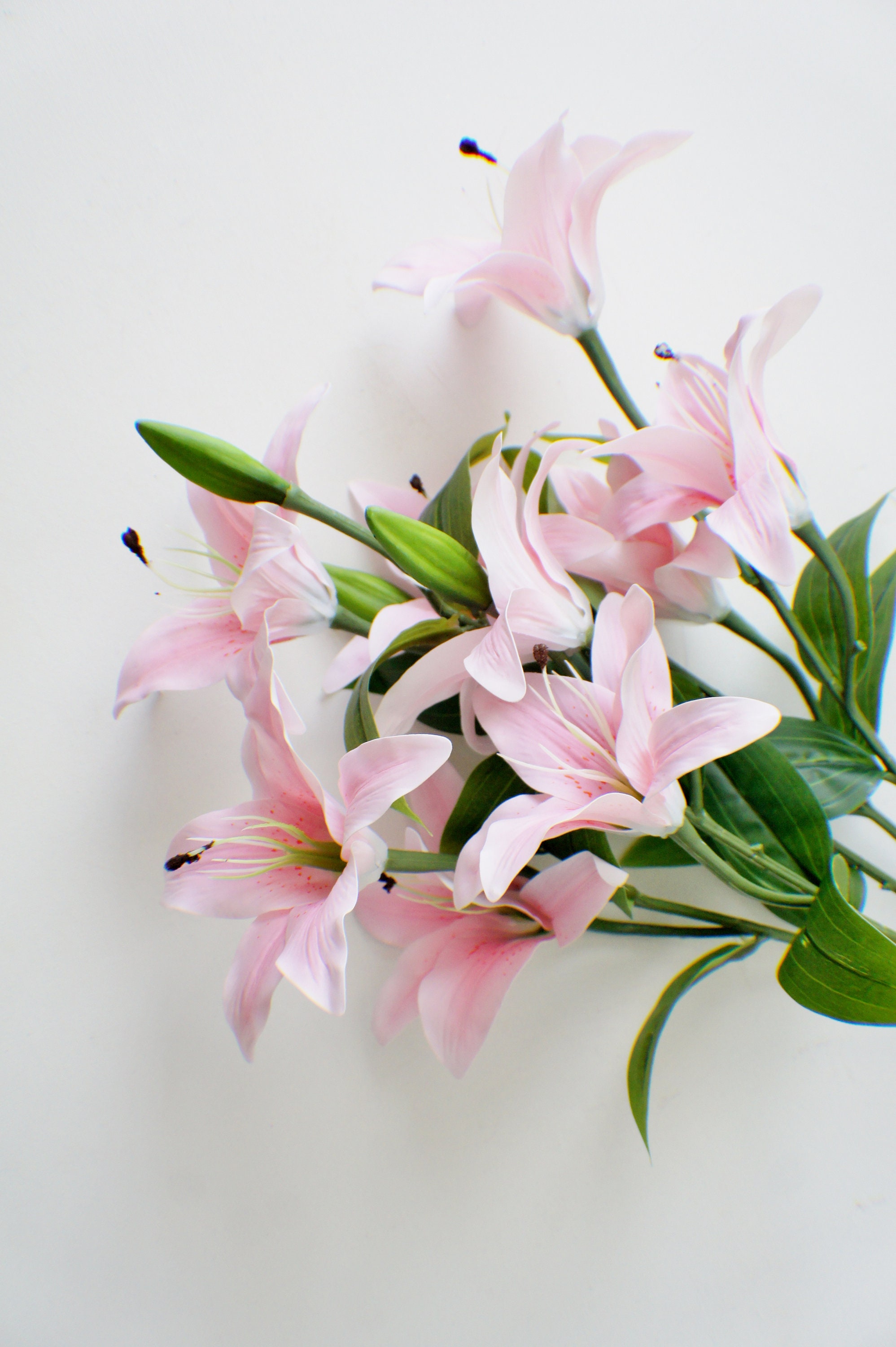 BOUQUET DE LYS artificiel en soie 18 fleurs pour porte d'entrée déco 32 cm EUR 6,17 - FR BOUQUET DE LYS artificiel en soie 18 fleurs pour porte d'entrée déco 32 cm EUR 6,17 - FR