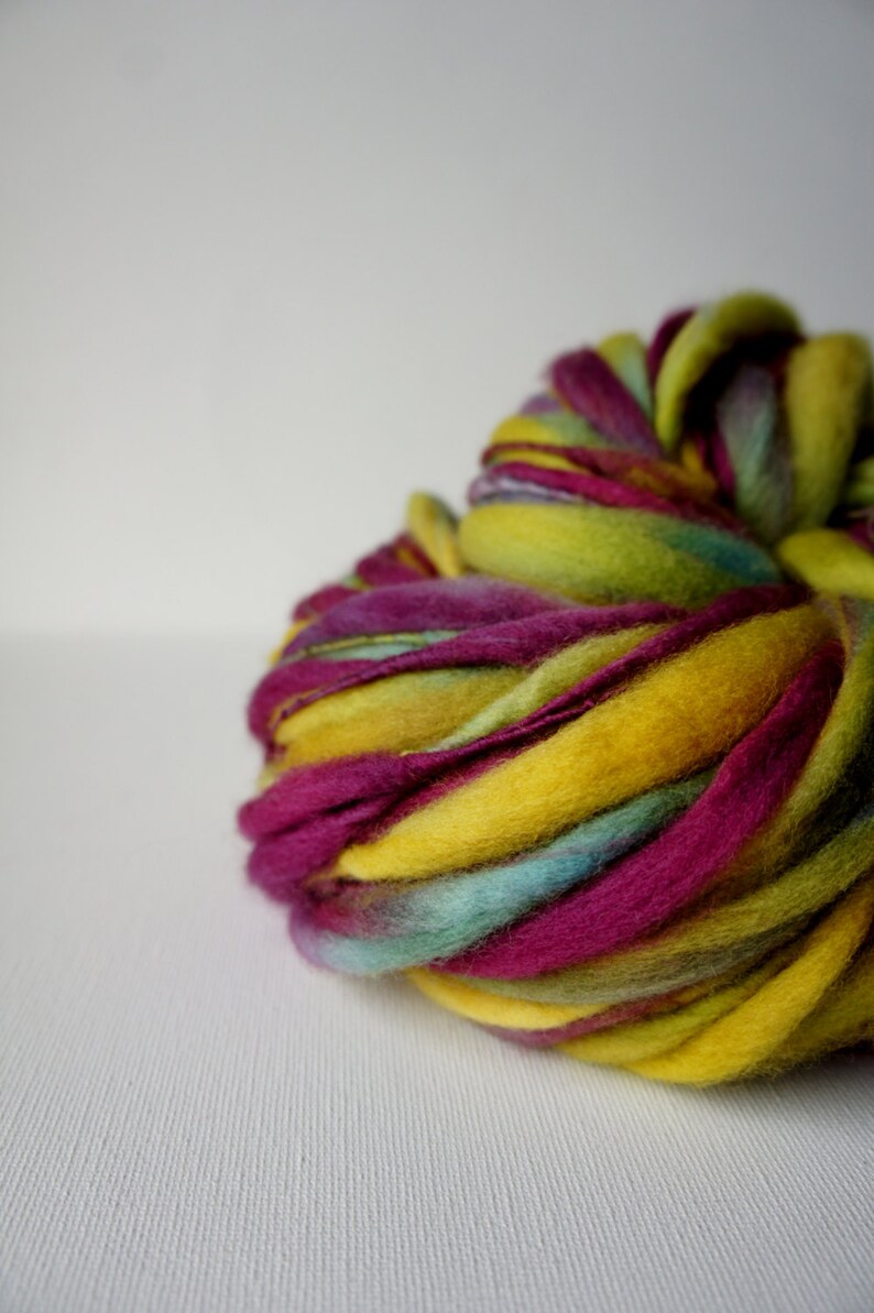 Handspun Yarn Thick and Thin Yarn Corriedale Yarn Art Yarn Etsy