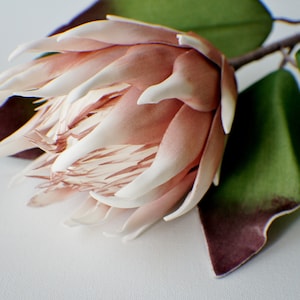 25&quot; tall Protea Foam flower Mauve artificial flower Wedding Flowers Table Decor fake flower wedding bouquet