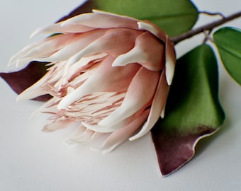 25 "hoch Protea Foam Blume Mauve künstliche Blume Hochzeitsblumen Tischdekor künstliche Blume Brautstrauß