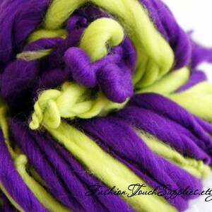 SALE: SUPER bulky Handspun yarn, Grapes, Super Bulky Thick and Thin Yarn, Art Yarn, knitting supplies crochet supplies image 1
