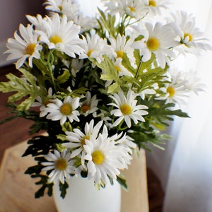 20" Daisy Bush, Margherita artificiale, Daisy Bush da fattoria, Gerbera Bush, Bouquet di margherite, Bouquet di fiori, Creazione di ghirlande