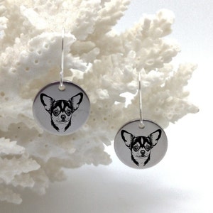 Chihuahua Earrings Stainless steel, Chihuahua customized earrings, Chihuahua gift, Chihuahua Jewelry, Chihuahua Earings