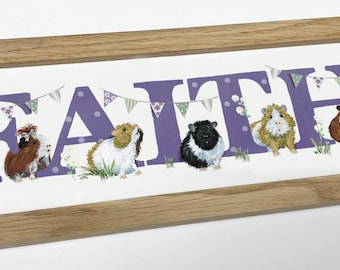 Guinea Pig Bedroom Door Plaque