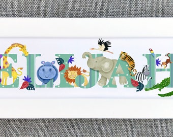 Safari Bedroom Door Plaque