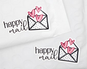 Happy Mail Stickers, Thank You Stickers, Thank You For Supporting My Small Business, Thank you Business Sticker, Small Shop, Etsy Supplies