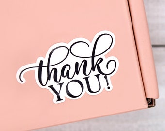 Thank You Stickers, Thank You For Shopping Small, Happy Mail, Shipping Stickers, Thank You Label, Shop Small Business Sticker, Envelope Seal