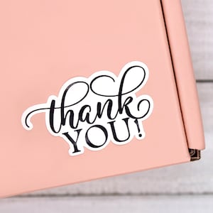 Thank You Stickers, Thank You For Shopping Small, Happy Mail, Shipping Stickers, Thank You Label, Shop Small Business Sticker, Envelope Seal
