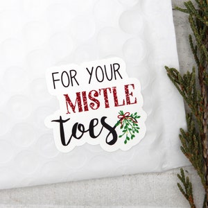 Voor je mistle Toes Kerststickers, nagelpost, nagelfolie, nagellak, vakantie Happy Mail, bedankt voor het winkelen klein, klein bedrijf