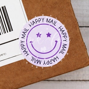 Happy Mail Smiley Face, Thank You Stickres, Small Business Stickers, Thank You For Supporting My Small Business Stickers, packaging stickers