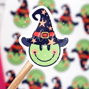 Stickers smileyheks, Halloween-stickers, Spooky Happy Mail-stickers, Trick or Treat, bedankt voor je bestelling, stickers voor kleine bedrijven